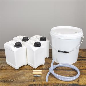 Paket till tapning av björksaft med 4 stk 2,5 liters plastburkar 